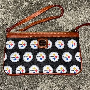 Dooney & Bourke Steeler Authentic wristlet